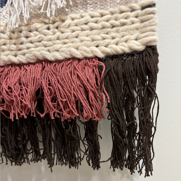 Opalhouse x Target wool woven tapestry wall decor hanging boho eclectic fringe - Picture 7 of 9